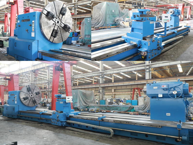 安陽(yáng)鑫盛機(jī)床首臺(tái)承重40噸重型車(chē)床完成試車(chē)驗(yàn)收！交付用戶(hù)！